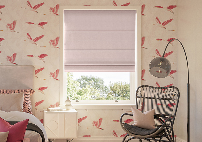 Menton, Dusted Pink - Roman Blind - Image 3